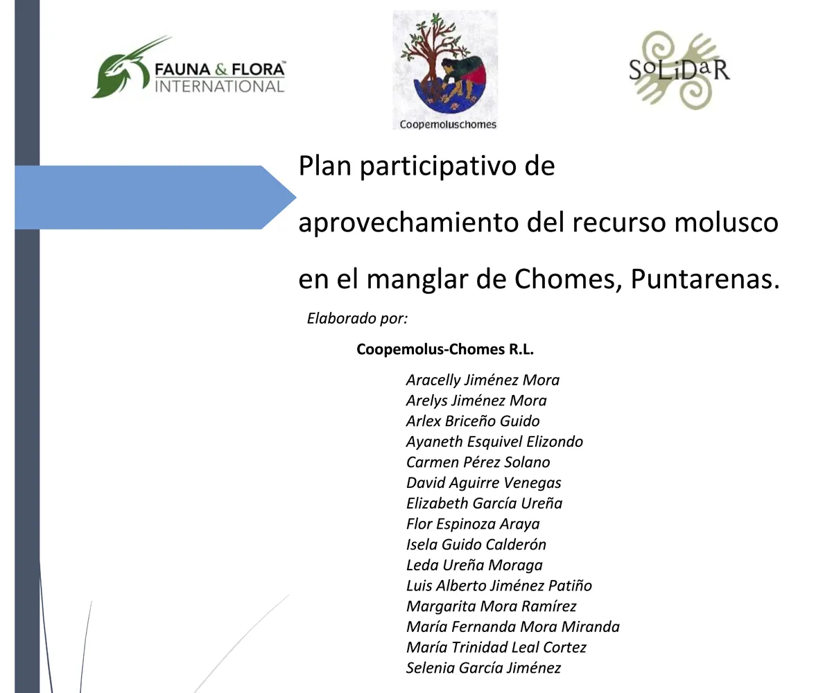 Gestión del recurso molusco en el manglar de Chomes